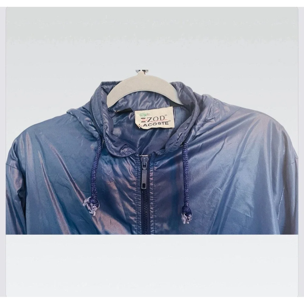 Vintage Izod Lacoste Full‎ Zip Windbreaker • Size Medium